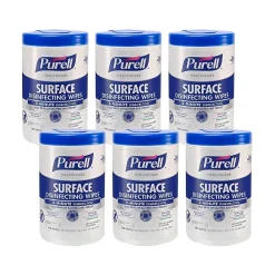 Healthcare Disinfecting Wipes, 110 Wipes/Container, 6/Carton (9340-06)<Purell Hot