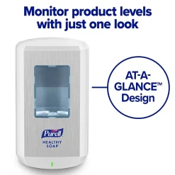 HEALTHY SOAP CS6 Automatic Wall Mounted Hand Soap Dispenser, White (6530-01)<Purell Hot