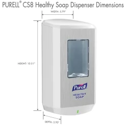 HEALTHY SOAP CS8 Automatic Wall Mounted Hand Soap Dispenser, White (7830-01)<Purell New