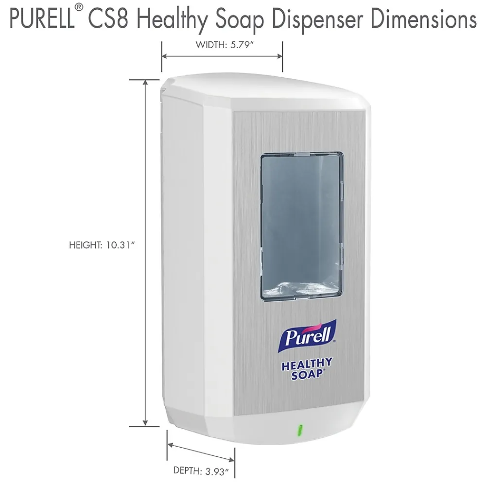 HEALTHY SOAP CS8 Automatic Wall Mounted Hand Soap Dispenser, White (7830-01)<Purell New