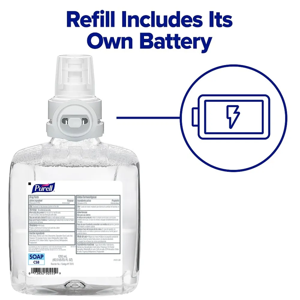 HEALTHY SOAP CS8 Automatic Wall Mounted Hand Soap Dispenser, White (7830-01)<Purell New