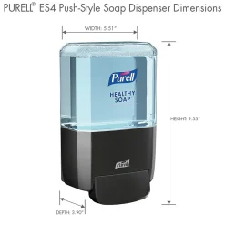 HEALTHY SOAP ES4 Wall Mounted Hand Soap Dispenser, Graphite (5034-01)<Purell New