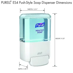 HEALTHY SOAP ES4 Wall Mounted Hand Soap Dispenser, White (5030-01)<Purell Hot