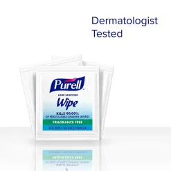 Individually Wrapped 70% Alcohol Sanitizing Hand Wipes, 1,000 Wipes/Carton (9021-1M)<Purell Best