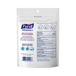 Personals 70 % Alcohol Gel Hand Sanitizer Packet, 0.04 fl. oz., 18/Pack (9630-15-18CT)<Purell