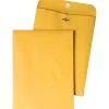 Quality Park Clasp & Moistenable Glue Kraft Catalog Envelope, 10" x 15", Brown Kraft, 100/Box (37798)