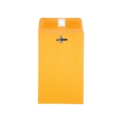 Discount Quality Park Clasp & Moistenable Glue Kraft Catalog Envelopes, 4" x 6.38", Brown Kraft, 100/Box (QUA37815)