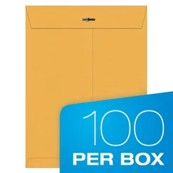 Quality Park Clasp & Moistenable Glue Kraft Catalog Envelopes, 9