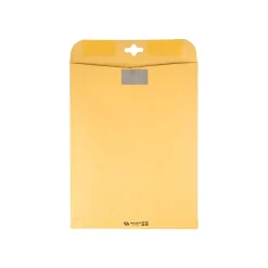 New Quality Park ClearClasp Redi-Tac Kraft Catalog Envelopes, 10" x 13", Brown Kraft, 100/Box (QUA43768)