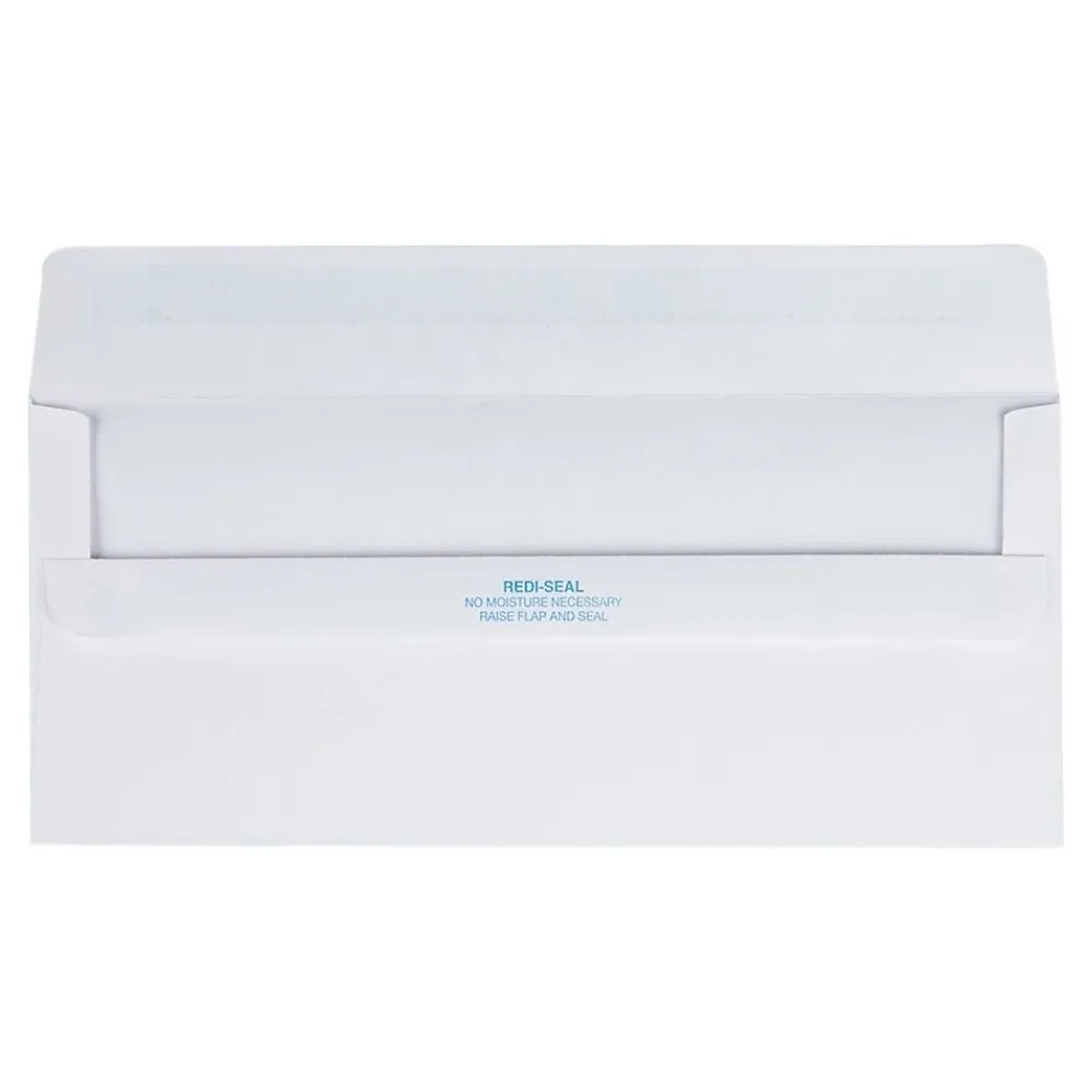 Quality Park Redi-Seal #10 Business Envelopes, 4 1/8" x 9 1/2", White Wove, 500/Box (QUA11118)