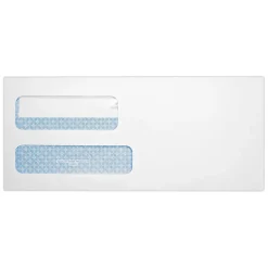 Best Quality Park Redi-Seal Self Seal Security Tinted #9 Double Window Envelope, 3 7/8" x 8 7/8", White Wove, 1000/Pack (24529-1000)