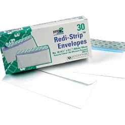 Discount Quality Park Redi-Strip Security Tinted #10 Envelopes, 4-1/8" x 9-1/2", White, 30/Box (QUA69112)