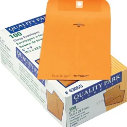 Outlet Quality Park Ridge Kraft Clasp Catalog Envelope, 6" x 9", Kraft, 100/Box (43055)