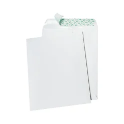 Outlet Quality Park Tech-No-Tear Redi-Strip Catalog Envelopes, 9" x 12", White, 100/Box (QUA77390)