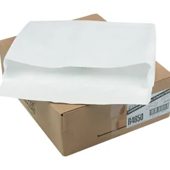 New Quality Park Tyvek Open End Flap-Stik Expansion Self Seal Catalog Envelope, 12" x 16" x 2", White, 100/Carton (R4650)