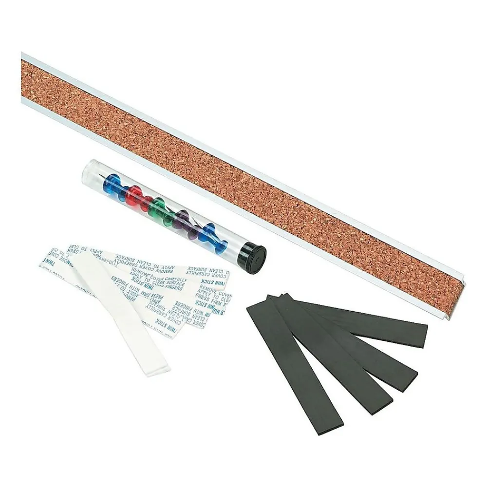 Bulletin*Quartet Bar I Cork Bar, 0.08' x 4', Aluminum Frame (2006)