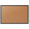 Bulletin*Quartet Classic Cork Bulletin Board, Black Frame, 2'W x 1.5'H (2301B)