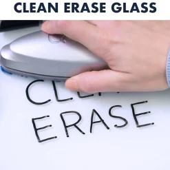 Dry Erase*Quartet Glass Dry-Erase Desktop Easel, White Surface, Frameless, 9