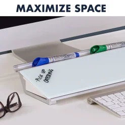 Dry Erase*Quartet Glass Dry-Erase Whiteboard, 0.5' x 1.5' (GDP186)