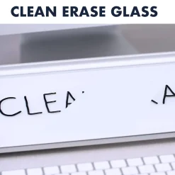 Dry Erase*Quartet Glass Dry-Erase Whiteboard, 0.5' x 1.5' (GDP186)