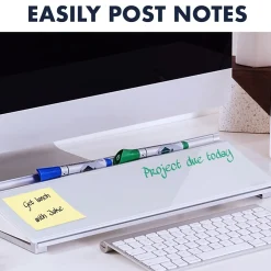 Dry Erase*Quartet Glass Dry-Erase Whiteboard, 0.5' x 1.5' (GDP186)