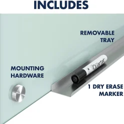 Dry Erase*Quartet Infinity Glass Dry-Erase Whiteboard, 8' x 4' (G9648F)