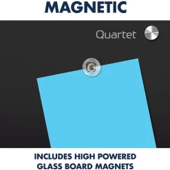 Dry Erase*Quartet Infinity Magnetic Glass Dry-Erase Whiteboard, Black, 3' x 2' (G3624B)