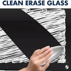 Dry Erase*Quartet Infinity Magnetic Glass Dry-Erase Whiteboard, Black, 8' x 4' (G9648B)