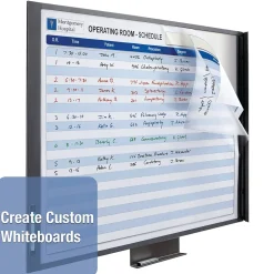 Dry Erase*Quartet InView Total Erase Dry-Erase Whiteboard, Steel Frame, 3' x 2' (72982)