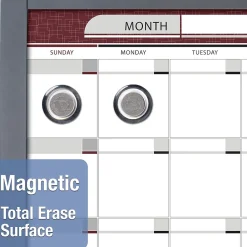 Dry Erase*Quartet InView Total Erase Dry-Erase Whiteboard, Steel Frame, 3' x 2' (72982)