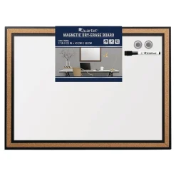 Dry Erase*Quartet Magnetic Painted Steel Dry-Erase Whiteboard, Particle Board Frame, 17" x 23" (13765)