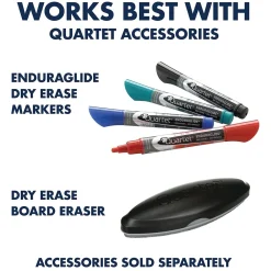 Dry Erase*Quartet Prestige 2 Magnetic Mobile Presentation Whiteboard Easel, 6' x 4' (ECM64P2)