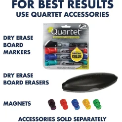 Dry Erase*Quartet Prestige 2 Total Erase Dry-Erase Whiteboard, Aluminum Frame, 8' x 4' (TEM548A)