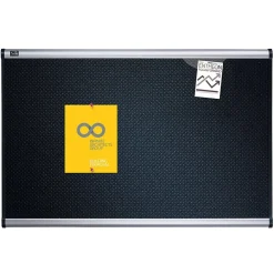 Bulletin*Quartet Prestige Foam Bulletin Board, Aluminum Frame, 2'H x 3'W (QTB343A)