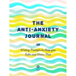 Journals|Quarto Anti-Anxiety Prompt Guided Journal, 6" x 8.42", College Ruled, Blue, 204 Pages (9780785839637)