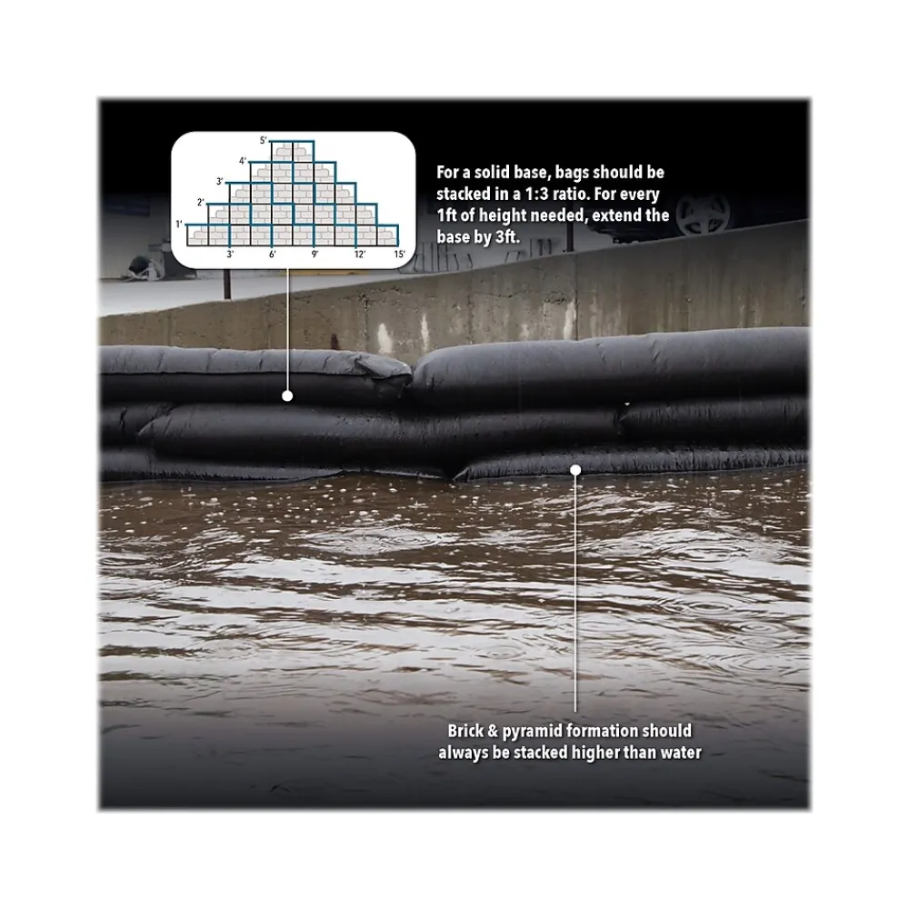 Absorbent Specialty Products Quick Dam Duffel Bag, 120", Up to 8.5 Gal. 7/Box (QDDUFF10-7)