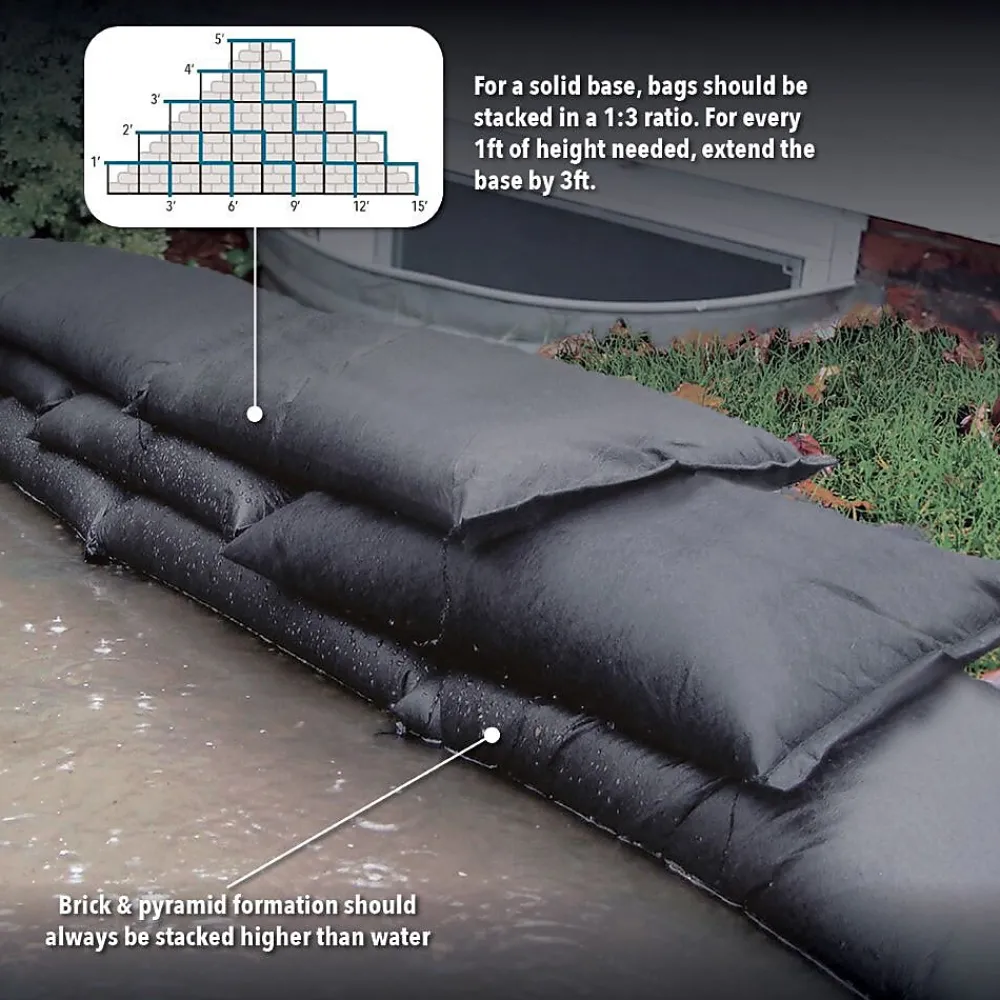 Quick Dam ™ Flood Bags 12" x 24", 120/Box