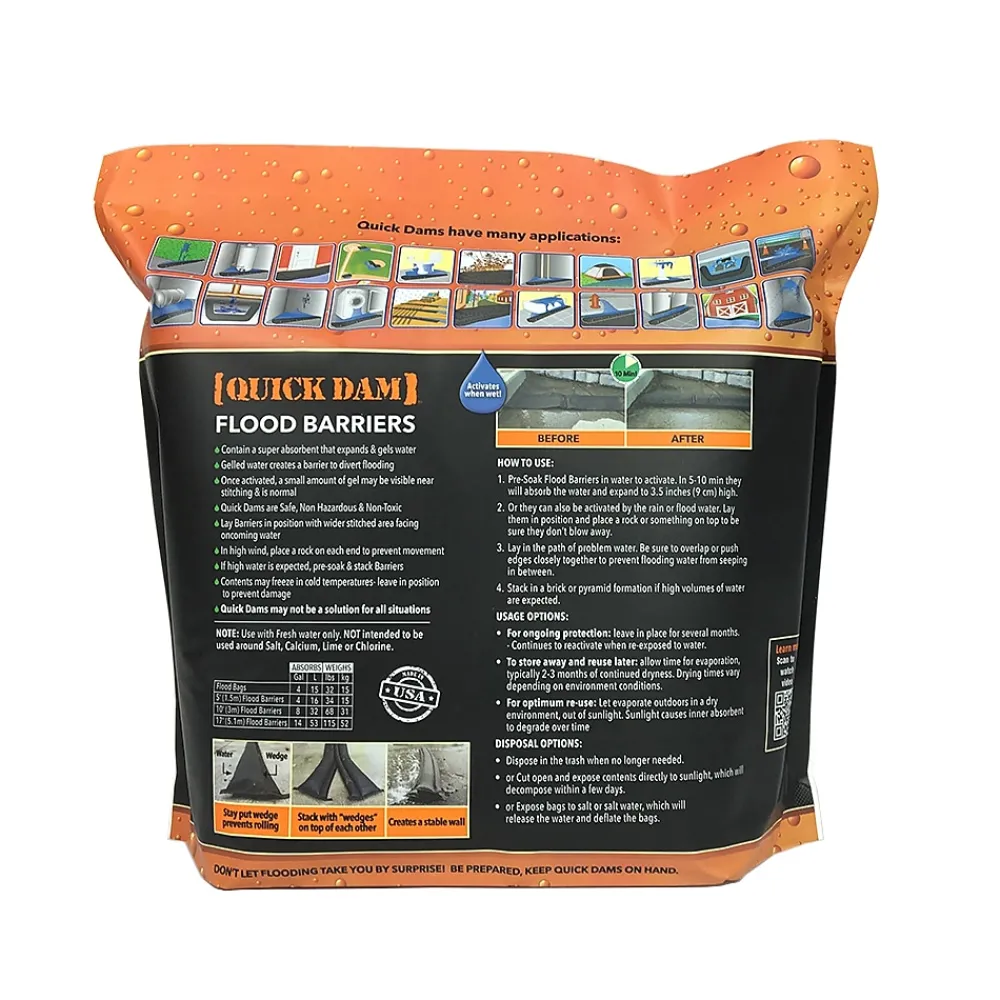 Quick Dam ™ Flood Barriers 3.5" x 17' (204") (QD617-1)