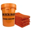 Quick Dam High-Visibility Water Barrier, 120", Up to 8 Gal., 10/Box (QD610-10HV)