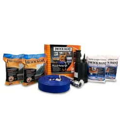 Quick Dam 7-Piece Multipurpose Emergency Flood Pump Kit (QDPK3)