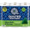Ultra Soft & Strong 2-Ply Standard Toilet Paper, White, 295 Sheets/Roll, 18 Rolls/Case (946325)<Quilted Northern Hot