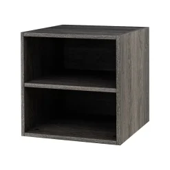 Storage Cabinets*QUUBs 15.75" Storage Cabinet with 2 Shelves, Weathered Gray (G115002200)