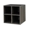 Storage Cabinets*QUUBs 15.75" Storage Cabinet with 2 Shelves, Weathered Gray (G115002300)