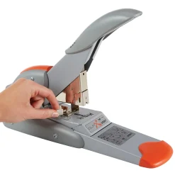 Staplers|Rapid DUAX Heavy Duty Desktop Stapler, 170 Sheet Capacity, Silver (73338)