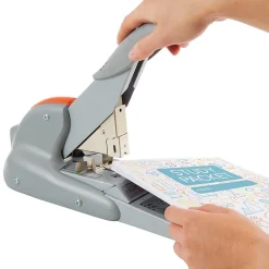 Staplers|Rapid DUAX Heavy Duty Desktop Stapler, 170 Sheet Capacity, Silver (73338)