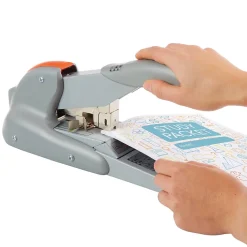Staplers|Rapid DUAX Heavy Duty Desktop Stapler, 170 Sheet Capacity, Silver (73338)