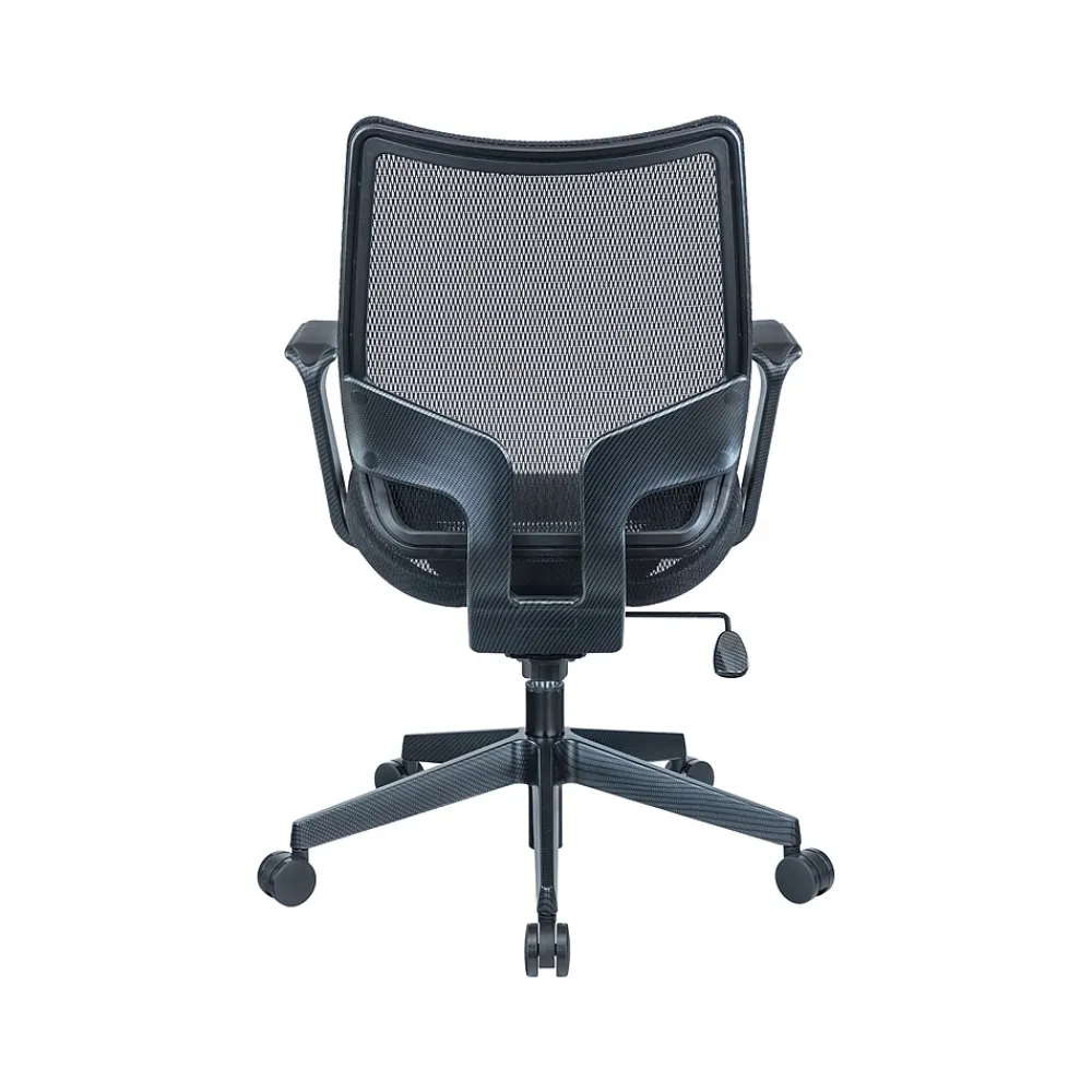 Office Chairs*RAYNOR GROUP Sharper Image Ergonomic Mesh Swivel Task Chair, Black (SI-100-BLK)