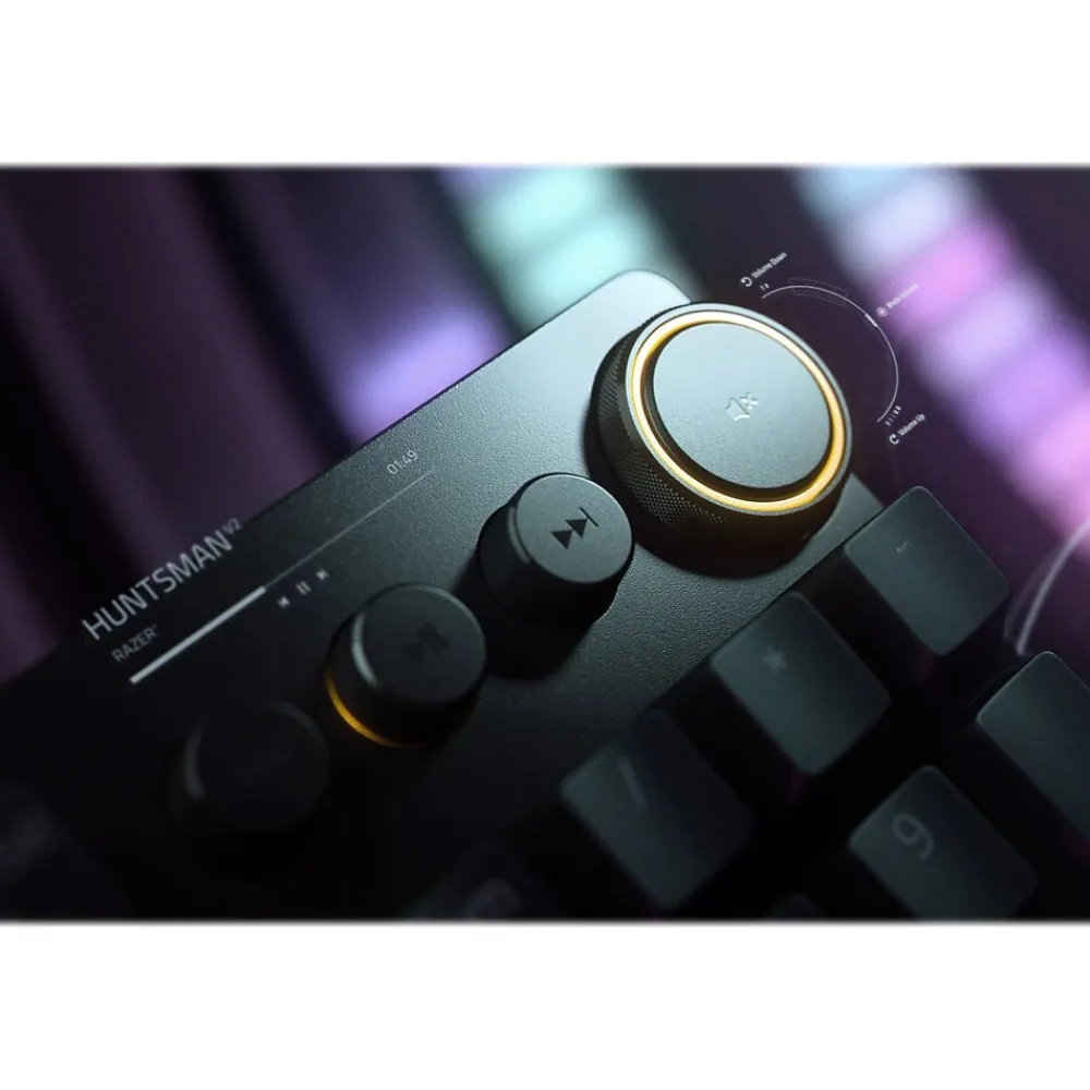 Best Razer Huntsman V2 Ergonomic Gaming Keyboard, Black (RZ03-03930400-R3U1)