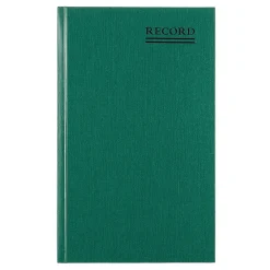 Accounting & Record Journals*National Brand Rediform Emerald Series Record Book, 7.31"W x 11.88"H, Green, 250 Sheets/Book (56151)