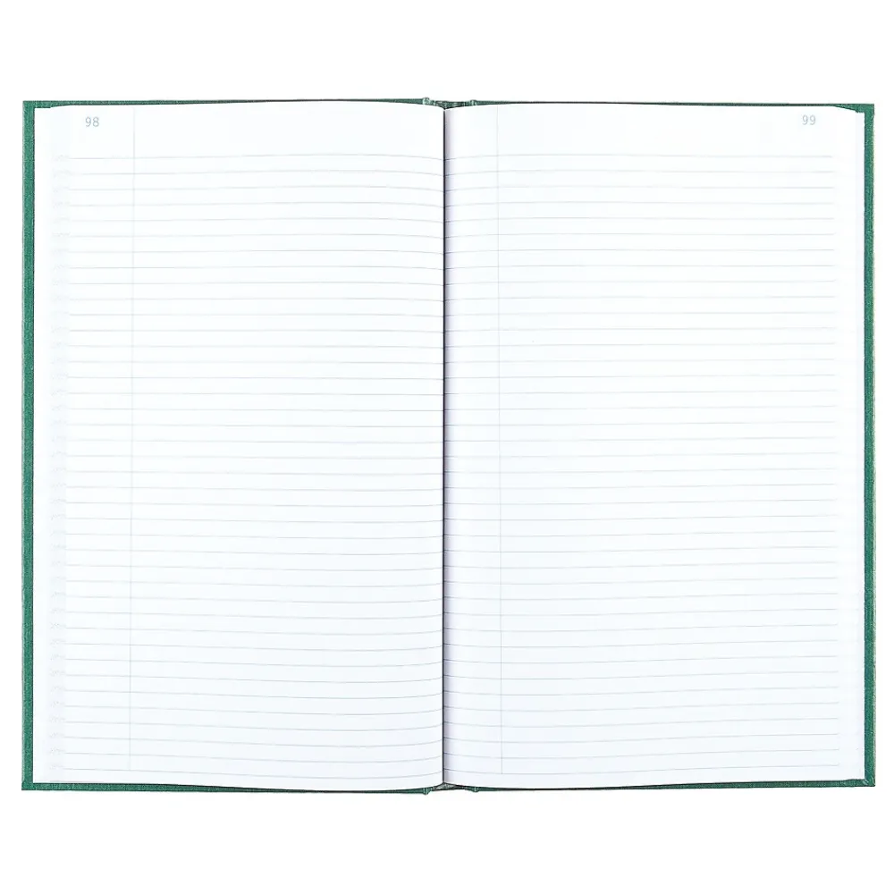 Accounting & Record Journals*National Brand Rediform Emerald Series Record Book, 7.31"W x 11.88"H, Green, 250 Sheets/Book (56151)